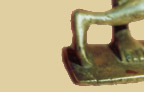 Flute-playing stylized Krishna in folk style Rajasthan 18th Century 