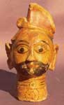 Painted Clay Figurine  Issarji (Shiv) 20th Century
